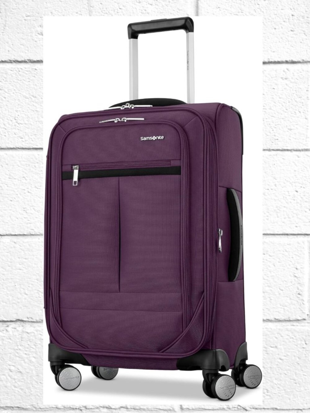 NWT! Samsonite Element 21" Soft-Sided Expandable Rolling Suitcase w/Tele. Handle